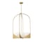 Z-Lite Devon Chandelier, 6-Light, 24 In.W x 38.25 In.H, Modern Gold/Sand Blast 1947-38MGLD - alternate 3